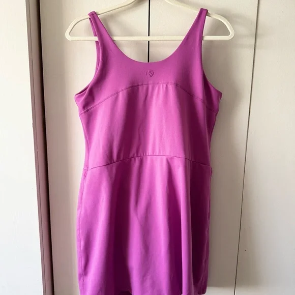 Elle Sport Women's Active Tank Dress Athletic Dress Tennis Dress in Pink Size M - Picture 8 of 9